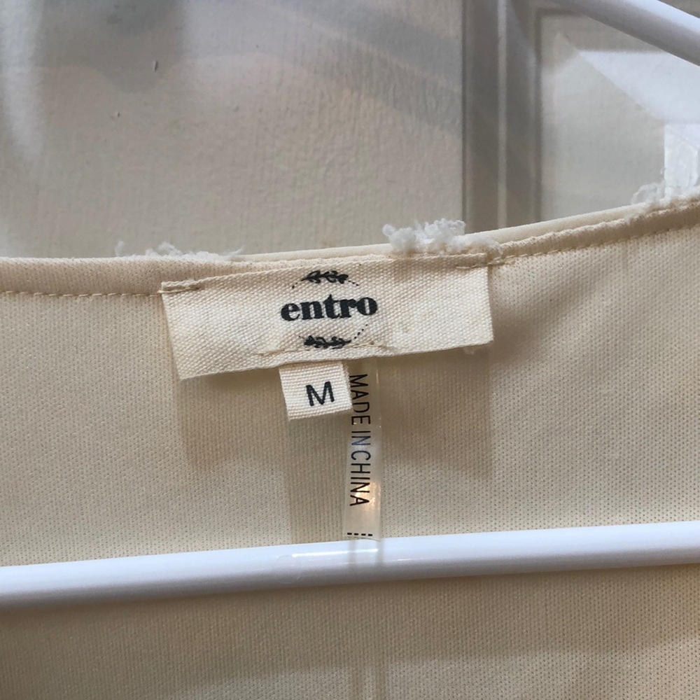Entro Cream Textured Dress - Picture 3 of 8